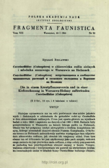 Biedronki (Coleoptera, Coccinellidae) Bieszczad&oacute;w