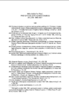 Bibliografia prac prof. dr hab. Zofii Kurnatowskiej za lata 1998–2011