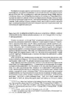 Die Halsringe im Zentralbalkan (Vojvodina, Serbien, Kosovo und Mazedonien) Rastko Vasić, Pr&auml;historische Bronzefunde, dz. XI, tom 7, Stuttgart 2010 : [recenzja]