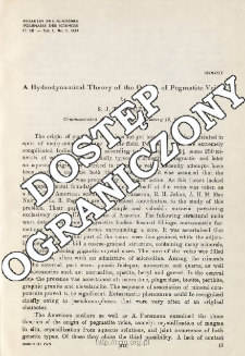 A Hydrodynamical Theory of the Origin of Pegmatite Veins