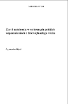 Żart i autoironia w wybranych polskich wspomnieniach z dziewiętnastego wieku