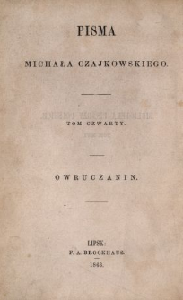 Owruczanin : powieść historyczna z 1812 roku