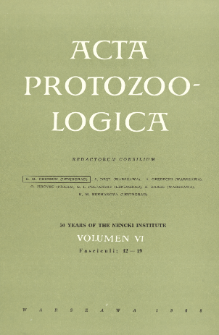 Acta Protozoologica, Vol. 6, Fasc. 12-19