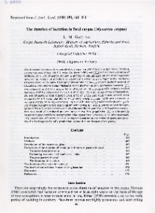 The duration of lactation in feral coypus (Myocastor coypus)