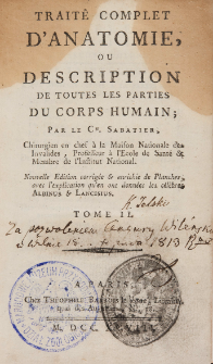 Traite complet d'anatomie [...]. T. 2