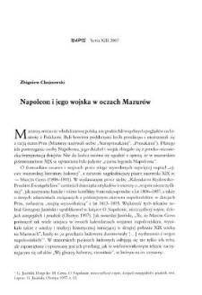 Napoleon i jego wojska w oczach Mazurów