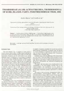 Description of larva and deutonymph of Paratrombium insulare (Berlese, 1910) (Acari: Acinotrichida: Trombidioidea) with characteristics of adult instar and remarks on other members of the genus