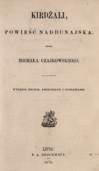 Kirdżali : powieść naddunajska