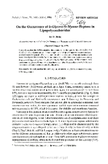 On the Occurrence of D-Glycero-D-Manno-Heptose in Lipopolysaccharides