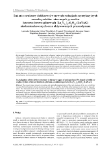 Investigation of the defect structure in the new types of undoped and Pr-doped scintillator single crystals of mixed lutetium-yttrium-aluminum garnets [LuxY1-x]Al5O12 (LuYAG)