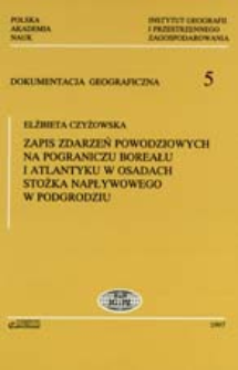 Zapis zdarzeń powodziowych na pograniczu boreału i atlantyku w osadach stożka napływowego w Podgrodziu
