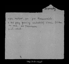 Biernaty. Files of Przasnysz district in the Middle Ages. Files of Historico-Geographical Dictionary of Masovia in the Middle Ages