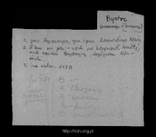Bystre. Files of Przasnysz district in the Middle Ages. Files of Historico-Geographical Dictionary of Masovia in the Middle Ages