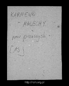 Malechy. Files of Przasnysz district in the Middle Ages. Files of Historico-Geographical Dictionary of Masovia in the Middle Ages