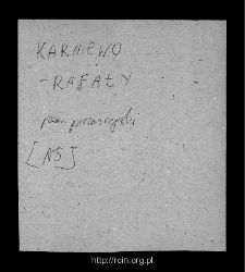 Rafały. Kartoteka powiatu przasnyskiego w średniowieczu. Kartoteka Słownika historyczno-geograficznego Mazowsza w średniowieczu