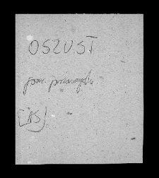 Oszust. Files of Przasnysz district in the Middle Ages. Files of Historico-Geographical Dictionary of Masovia in the Middle Ages