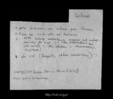 Zalesie (gmina Krasne). Files of Przasnysz district in the Middle Ages. Files of Historico-Geographical Dictionary of Masovia in the Middle Ages
