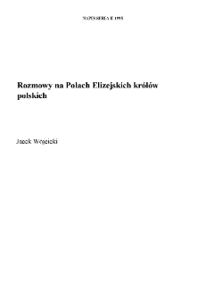Rozmowy na Polach Elizejskich kr&oacute;l&oacute;w polskich