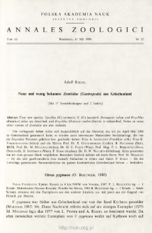 Neue und bekannte Zonitidae (Gastropoda) aus Griechenland