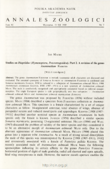 Studies on Diapriidae (Hymenoptera, Proctotrupoidea). Part 2, A revision of the genus Anommatium FOERSTER /