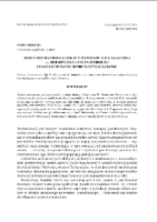 Symbolic territory in Ilija Garašanin’s Načertanije. Historical origins of the symbolics and its semiolinguistic modelling