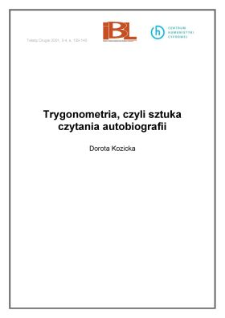 Trygonometria, czyli sztuka czytania autobiografii