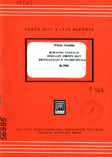 R&oacute;wnania ewolucji opisujące obroty sieci krystalicznej w polikryształach