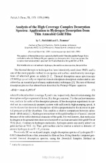 Analysis of the high coverage complex desorption spectra: Application to hydrogen desorption from thin annealed gold film