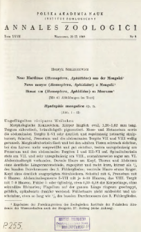 Neue Blattl&auml;use (Homoptera, Aphididae) aus der Mongolei = Nowe mszyce (Homoptera, Aphididae) z Mongolii