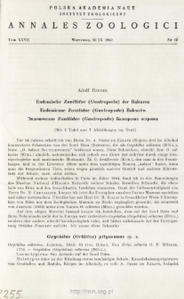 Endemische Zonitidae (Gastropoda) der Balearen = Endemiczne Zonitidae (Gastropoda) Balearów
