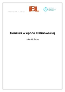 Cenzura w epoce stalinowskiej