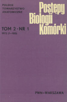 Postępy biologii kom&oacute;rki, Tom 2 nr 1, 1975