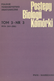 Postępy biologii kom&oacute;rki, Tom 3 nr 3, 1976