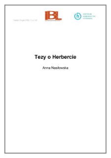 Tezy o Herbercie (wstęp)