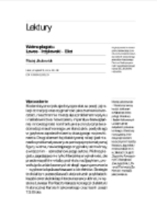 Widma plagiatu. Lowes &ndash; Irzykowski &ndash; Eliot