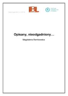 Opisany, nieodgadniony...