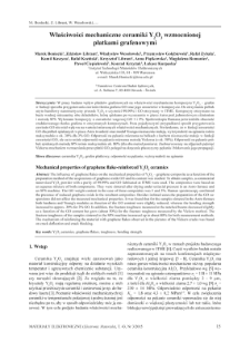 Mechanical properties of graphene flake-reinforced Y2O3 ceramics