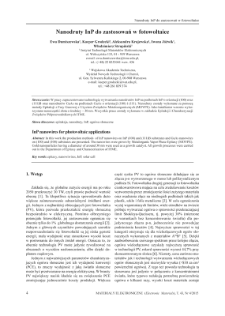 InP nanowires for photovoltaic applications