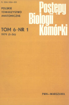 Postępy biologii kom&oacute;rki, Tom 6 nr 1, 1979
