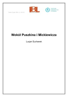 Wok&oacute;ł Puszkina i Mickiewicza