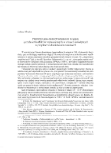 Przestrzeń jako element tożsamości religijnej i przedmiot konfliktów wyznaniowych w czasach nowożytnych na przykładzie dominikanów toruńskich