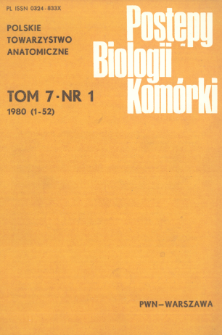 Postępy biologii kom&oacute;rki, Tom 7 nr 1, 1980
