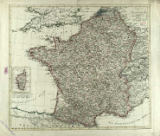 Karte von Frankreich nach Capitaine, Dezauche, Mentelle