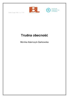 Trudna obecność