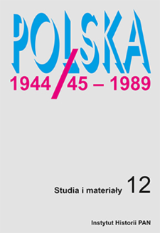 Gomułkowska struktura władzy w nowej rzeczywistości : funkcjonowanie Biura Prasy KC PZPR w roku 1971 a proces „dostrajania” polityki prasowej