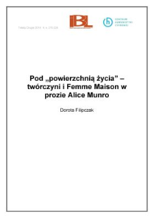 Pod „powierzchnią życia” – twórczyni i Femme Maison w prozie Alice Munro