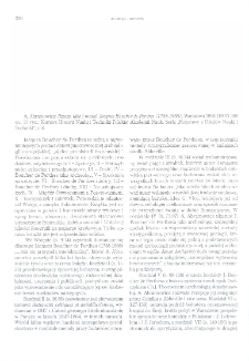 Rzeczy, idee i maski. Jacques Boucher de Perthes (1788-1868), A. Abramowicz, Komitet Historii Nauki i Techniki Polskiej Akademii Nauk. Seria &bdquo;Rozprawy z Dziej&oacute;w Nauki i Techniki&rdquo;, t. 8, Warszawa 1998 (1997) : [recenzja]