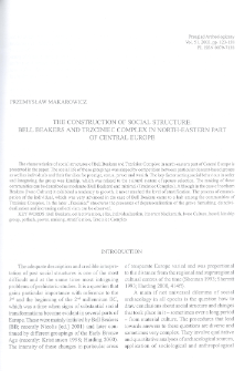 The Construction of Social Structure: Bell Beakers and Trzciniec Complex in North-Eastern Part of Central Europe