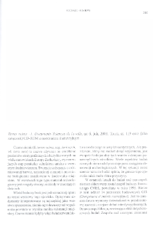 Terres noires - 1, Documents Sciences de la ville, no 6, juin 2000, Tours oraz (jako załącznik) CD-ROM z materiałem ilustracyjnym : [recenzja]