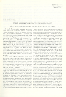 J&oacute;zef Kostrzewski na tle swoich czas&oacute;w